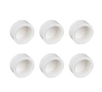 YOFASEN Couvre Tuyaux Blanc - Raccord de Capuchon de Tuyau en PVC - Embouts Externes à Emboîtement Coulissant, 20mm, 6pièces