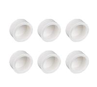 YOFASEN Couvre Tuyaux Blanc - Raccord de Capuchon de Tuyau en PVC - Embouts Externes à Emboîtement Coulissant, 32mm, 6pièces