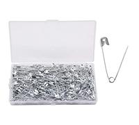 YOFASEN Épingles de sûreté 200 pièces - Épingles à nourrice Petites et Grandes Épingle plaquée Nickel - pour vêtement Art Craft Couture Utilisation pour Le Bureau à Domicile, argenté, 43 mm