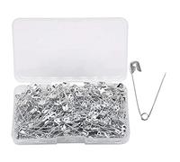 YOFASEN Épingles de sûreté 300 pièces - Épingles à nourrice Petites et Grandes Épingle plaquée Nickel - pour vêtement Art Craft Couture Utilisation pour Le Bureau à Domicile, argenté, 32 mm