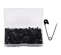 YOFASEN Épingles de sûreté 300 pièces - Épingles à nourrice Petites et Grandes Épingle plaquée Nickel - pour vêtement Art Craft Couture Utilisation pour Le Bureau à Domicile, Noir, 22 mm