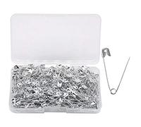 YOFASEN Épingles de sûreté 400 pièces - Épingles à nourrice Petites et Grandes Épingle plaquée Nickel - pour vêtement Art Craft Couture Utilisation pour Le Bureau à Domicile, argenté, 27 mm