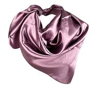 YOFASEN Hijab pour Femmes - Satin Musulmanes Islamique Voilées Foulard Voile Turban Echarpe Châle, Gris violet B