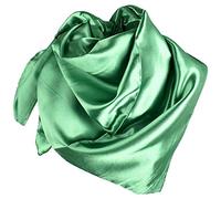 YOFASEN Hijab pour Femmes - Satin Musulmanes Islamique Voilées Foulard Voile Turban Echarpe Châle, Vert