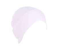 YOFASEN Turban Musulman Hijab Femmes Casquette En Bambou, Chapeau Indien En Tissu Extensible, Pour La Chimiothérapie Et La Perte De Cheveux，Blanc