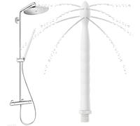 YOFDAL 1 Pièce Lavement Douche Anus,8 Trous Silicone Buse de Douche en Silicone,Pour la Pénétration Anale,Pour Hommes Femmes Couples(Blanc)