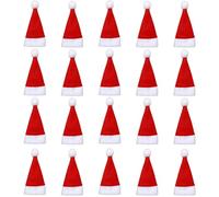 YOFDAL 20pcs Porte Range Couverts Noël,Décoration Table De Noels,Titulaires Vacances Père Noël Fourchette Cuillère Sac De Rangement Dîner Décoration Pour Table