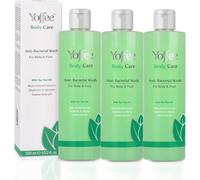 Yoffee Anti-Bacterial Wash, Gel douche désinfectant, Savon antibactérien à l'huile d'arbre à thé et à la noix de coco, Soulage les démangeaisons et l'inflammation, 3 Pack