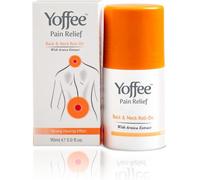 Yoffee Roll-On Soulagement de la Douleur pour le Dos et le Cou - Gel Arnica avec Effet Chauffant - Soulage les Douleurs Musculaires et Articulaires - 90ml