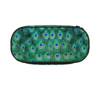 YOFIEN Adorable Paon Vert, Petite Trousse à Crayons, Grande capacité, Organiseur de Papeterie de Bureau