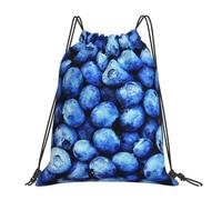 YOFIEN Blueberry Water Kordelzug-Rucksack, widerstandsfähig, für Damen und Herren, Sport, Fitnessstudio, Sackpack