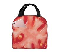 YOFIEN Boîte à lunch isotherme épaisse à motif de tranches de tomate, réutilisable et étanche.