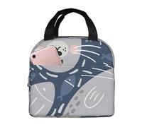 YOFIEN Boîte à lunch isotherme épaisse Cute Seal, réutilisable et étanche.