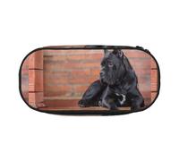 YOFIEN Cane Corso, Gros Chiens Noirs, Petite Trousse à Crayons, Grande capacité, Organiseur de Papeterie de Bureau