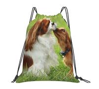 YOFIEN Cavalier King Charles Spaniel (3) Wasserabweisender Rucksack mit Kordelzug für Damen und Herren, Sport- und Fitnessstudio-Sackpack