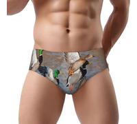 YOFIEN Chasse au Canard, Slip Triangle Doux pour Homme, sous-vêtement Confortable sans Braguette avec Poche de Maintien