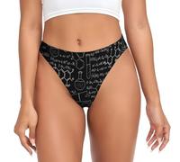 YOFIEN Culotte String Invisible pour Femme, Style Chimie, inspirée des Sciences abstraites. Culotte de Sport.