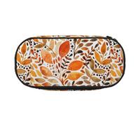 YOFIEN Feuilles d'aquarelle d'automne, Petite Trousse à Crayons, Grande capacité, Organisateur de Papeterie de Bureau