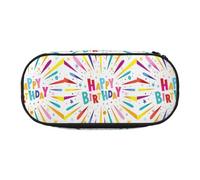 YOFIEN Joyeux Anniversaire, Petite Trousse à Crayons, Grande capacité, Organiseur de Papeterie de Bureau