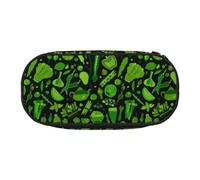 YOFIEN Motif de légumes Verts, Petite Trousse à Crayons, Grande capacité, Organiseur de Papeterie de Bureau