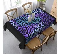 YOFIEN Nappe rectangulaire à imprimé léopard Exotique coloré, 35 x 55 Pouces, imperméable et Anti-poussière