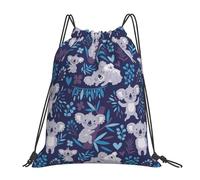 YOFIEN Niedlicher Koalabären-Tiere Australien, wasserabweisender Rucksack mit Kordelzug, für Damen und Herren, Sport- und Fitnessstudio-Sackpack