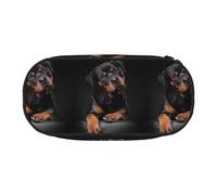 YOFIEN Rottweiler, Aimant, confiant et fidèle, Petite Trousse à Crayons, Grande capacité, Organiseur de Papeterie de Bureau