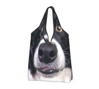 YOFIEN Sac fourre-tout pliable Border Collie et chien, réutilisable, grande capacité