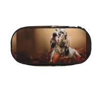 YOFIEN Setter Anglais, Animaux de Compagnie d'automne, Chiots, Chiens Anglais, Petite Trousse à Crayons, Grande capacité, Organisateur de Papeterie de Bureau