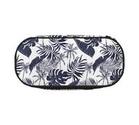 YOFIEN Silhouette de Feuilles de Palmiers tropicaux hawaïens, Petite Trousse à Crayons, Grande capacité, Organisateur de Papeterie de Bureau