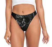 YOFIEN String Invisible sans Coutures à Motif Cobra Noir Tendance, Culotte de Sport