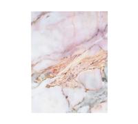 YOFIEN Tablette décorative en marbre blanc et or rose, format 30 x 40 cm. Idéale pour la chambre. Décoration murale mignonne.
