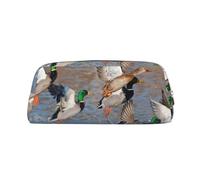 YOFIEN Trousse à Crayons Canard Sauvage pour Filles, Pochette de Rangement avec Fermeture éclair