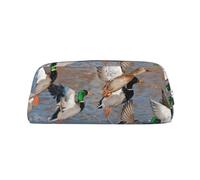 YOFIEN Trousse à Crayons Canard Sauvage pour Filles, Pochette de Rangement avec Fermeture éclair