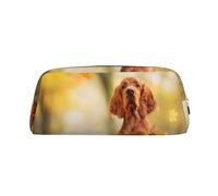 YOFIEN Trousse à Crayons Cocker Spaniel Autumn Park Marron pour Filles, Pochette à Crayons avec Fermeture éclair