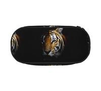 YOFIEN Trousse à Crayons de Grande capacité avec tête de Tigre imprimée dans Le Noir, Petite et Grande capacité, Organiseur de Papeterie de Bureau