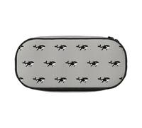 YOFIEN Trousse à Crayons de Grande capacité, Motif Baleine Orque sans Couture, Style Dessin animé, Petite Trousse, Organiseur de Papeterie de Bureau