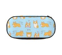 YOFIEN Trousse à Crayons de Grande capacité, Motif Chien Corgi Kawaii, Organiseur de Papeterie de Bureau