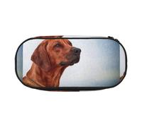 YOFIEN Trousse à Crayons de Grande capacité, Motif Chien de Rhodésie à crête Dorsale, Petite Trousse à Crayons, Organiseur de Papeterie de Bureau