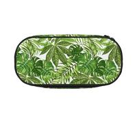 YOFIEN Trousse à Crayons de Grande capacité, Motif Feuilles Tropicales, Feuillage Exotique, Jungle, Tendance, pour Le Bureau