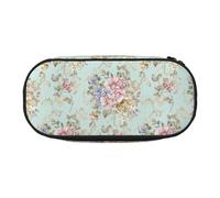 YOFIEN Trousse à Crayons de Grande capacité, Motif Floral printanier, Aquarelle, Petite, Organiseur de Papeterie de Bureau