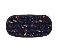 YOFIEN Trousse à Crayons de Grande capacité, Motif Musical sans Couture, Organiseur de Papeterie de Bureau