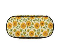 YOFIEN Trousse à Crayons de Grande capacité, Motif Tournesol dessiné, Petite Trousse à Crayons, Organiseur de Papeterie de Bureau