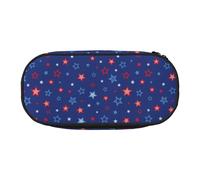 YOFIEN Trousse à Crayons Grande capacité avec étoiles Rouges et Bleues