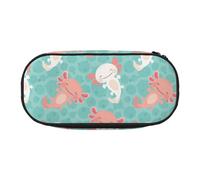 YOFIEN Trousse à Crayons Kawaii en Forme de bébé Axolotl, Grande capacité, Organiseur de Papeterie de Bureau