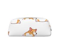YOFIEN Trousse à Crayons Mignonne en Forme de derrière de Corgi pour Filles, Pochette de Rangement avec Fermeture éclair