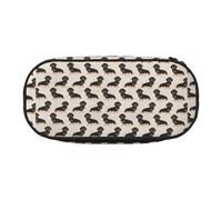 YOFIEN Trousse à Crayons Motif Chien Saucisse, Petite, Grande capacité, Organiseur de Papeterie de Bureau