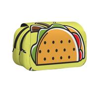 YOFIEN Trousse à Crayons Portable à Double Couche pour Tacos mexicains