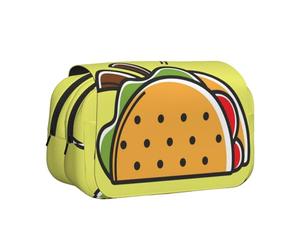 YOFIEN Trousse à Crayons Portable à Double Couche pour Tacos mexicains