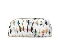 YOFIEN Trousse à Crayons pour Filles, Comprenant Une sélection de Mouches de pêche Traditionnelles à la Truite White Fish, avec Fermeture éclair.